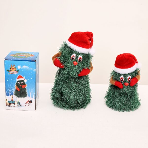 New Electric Toy Electric Plush Toy Doll Funny Cute Green Electronic Xmas Tree Musical Santa Claus Toy Christmas Decoration - Image 7
