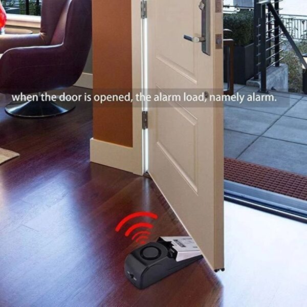 Electronic Burglar Alarm Intelligent Home Security Wedge Door Stop Alarm System Device Hotel Intruder Alert Detection - Image 10