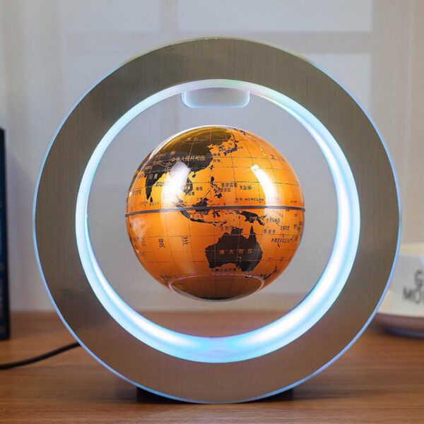 Round LED World Map Floating Globe Magnetic Levitation Light Anti Gravity Magic - Image 6