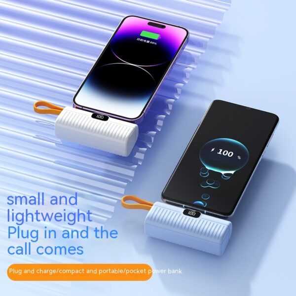 Power Bank Compact Portable Capsule Power Bank - Image 3