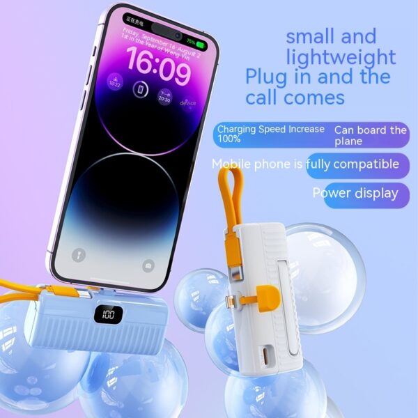 Power Bank Compact Portable Capsule Power Bank - Image 6